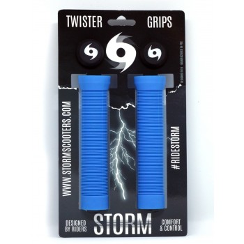 Storm Twister Scooter Grips - Blue
