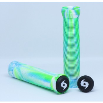 Storm Twister Scooter Grips - Aqua/Green/White