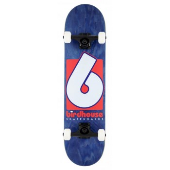 Birdhouse Stage 3 B Logo Complete Skateboard - Navy/Red 7.75