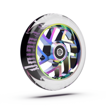 Fuzion Flight Scooter Wheels - Clear/Neochrome