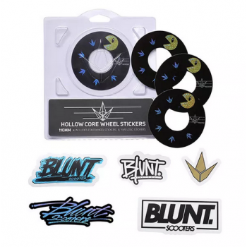 Blunt Hollowcore 110mm Stunt Scooter Wheel Stickers - Pacman