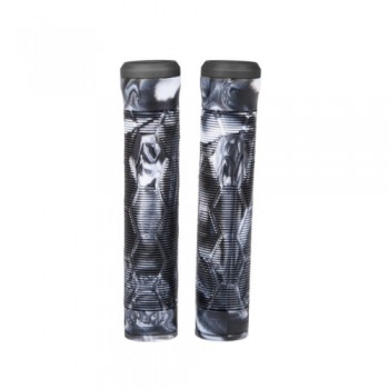 Fuzion  Hex Scooter Grips - Black/ White
