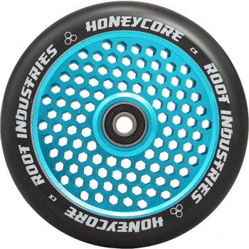 Root Honeycore Black Pro Scooter Wheels 120mm (Pair) - Sky Blue