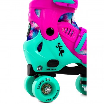 SFR Hurricane IV Adjustable Quad Roller Skates - Tie-Dye