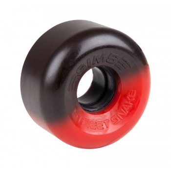Sims Street Snakes 2tone  Quad Roller Wheels 78a (pk 4) - Black/Red