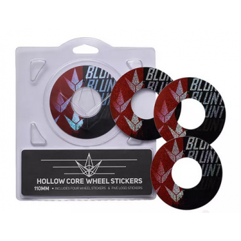 Blunt Hollowcore 110mm Stunt Scooter Wheel Stickers split