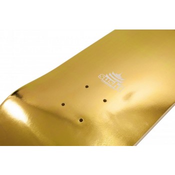 Sushi Pagoda Foil Skateboard Deck - Gold 8.125