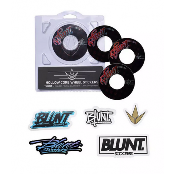 Blunt Hollowcore 120mm Stunt Scooter Wheel Stickers -  Type
