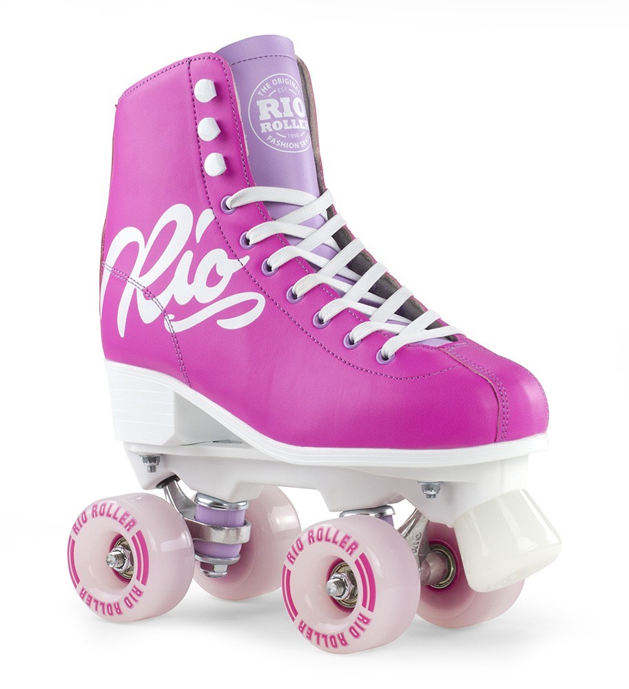 Rio Roller Script Quad Roller Skates - Pink