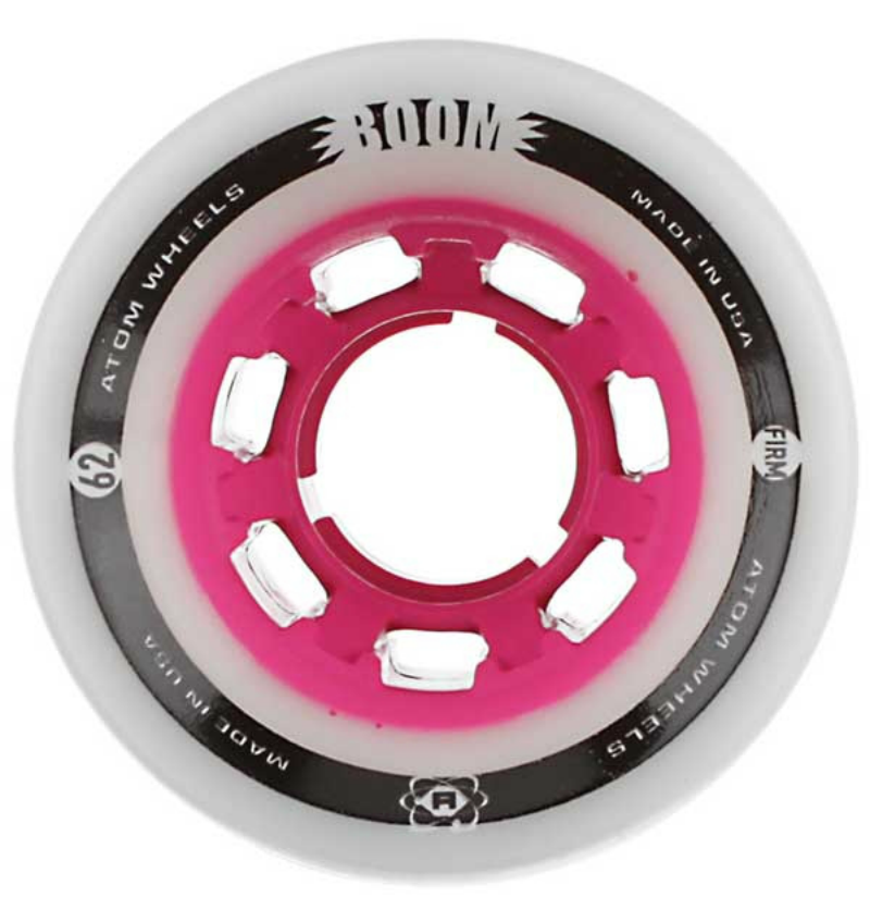 Atom Boom Wheels Slim Pink Firm Hybrid 