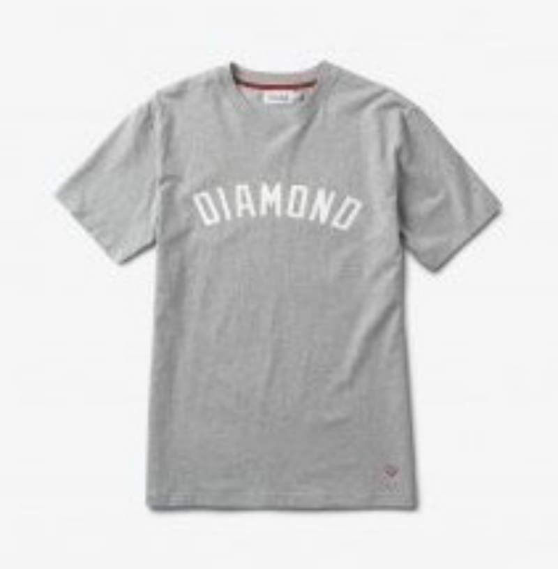Diamond Arch Tee Heather Grey