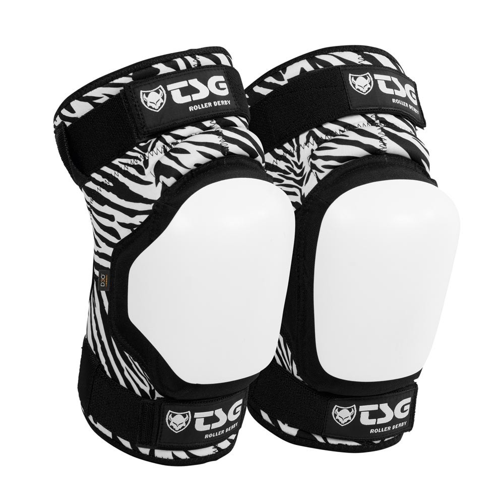 TSG Roller Derby d3o Knee Pads Zebra