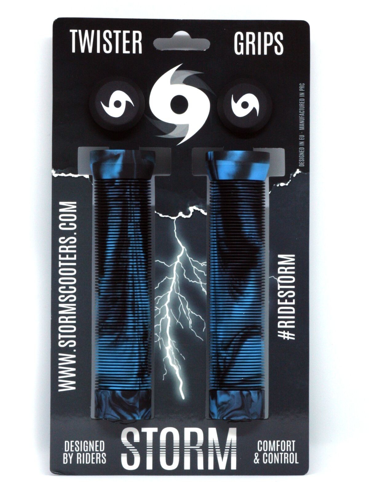 Storm Twister Scooter Grips - Blue/Black