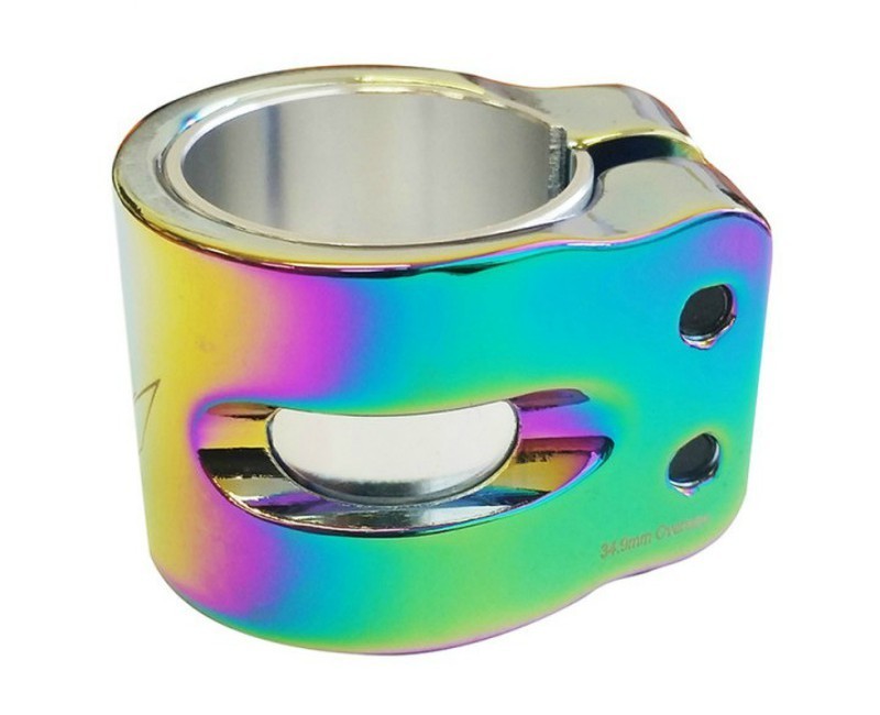 Blunt 2 Bolts Twin Slit Scooter Clamp - Oil Slick