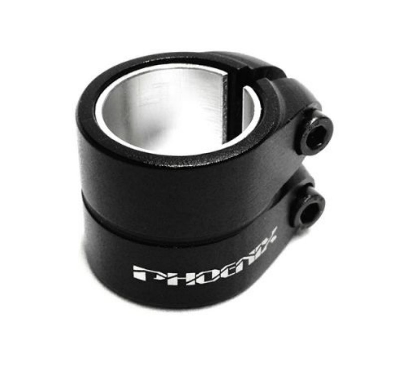 Phoenix Smooth Double Scooter Clamp - Black