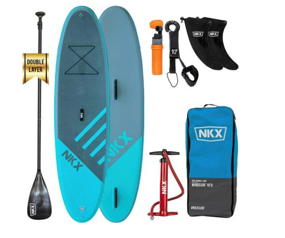NKX Windsurf Inflatable SUP - Windsurf-Cyan10.6