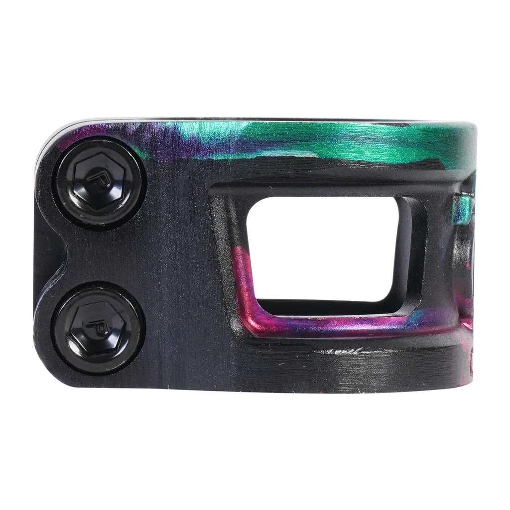 Oath Cage 2 Bolt V2 Scooter Clamp - Green/Pink/Black