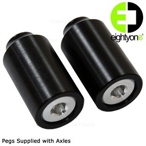 81 Customs Plastic Grind Pegs - Black