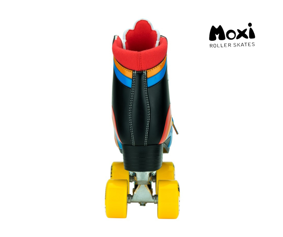 Moxi Rainbow Roller Skates - Black