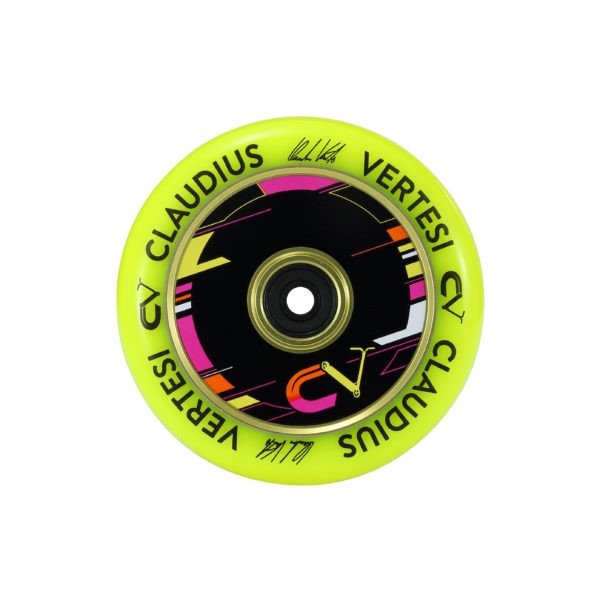 Claudius Vertesi Signature 110mm Scooter Wheels - Yellow (Pair)