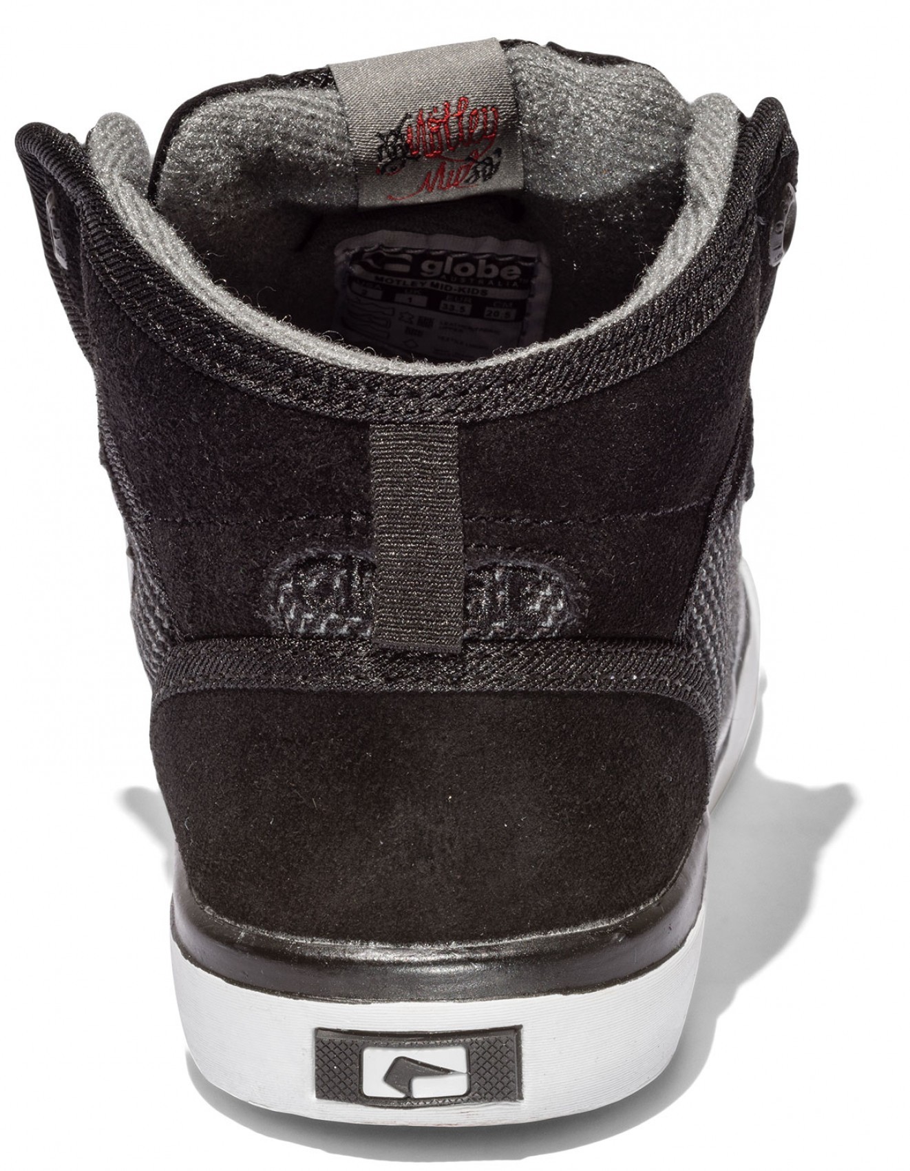 Globe Motley Mid Kids Shoes - Black/White