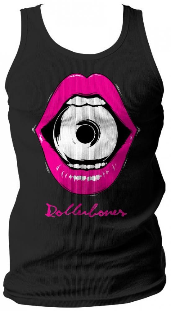 Rollerbones Derby Bite Size Tank Top Black