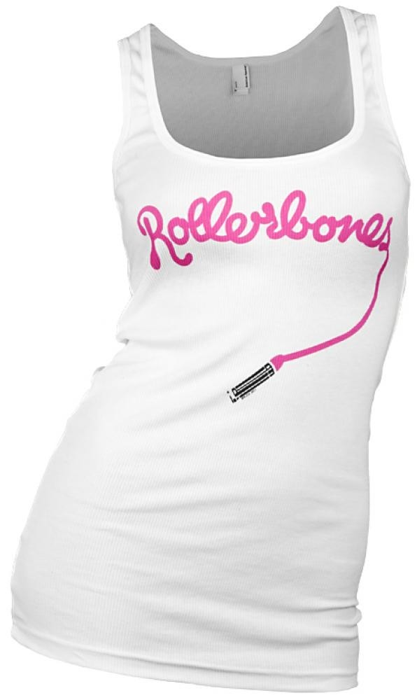 Rollerbones Derby Lipstick Girls Tank Top White