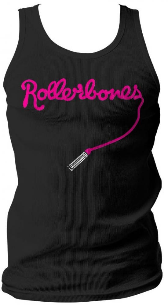 Rollerbones Derby Lipstick Girls Tank Top Black