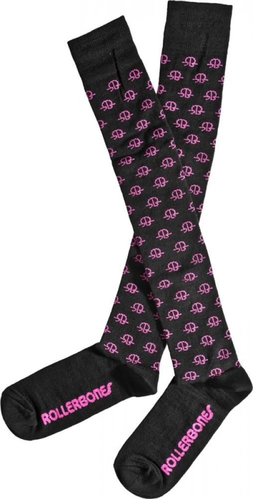 Rollerbones Multi Logo Thigh High Socks
