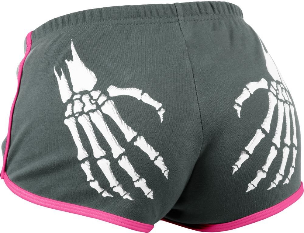 Rollerbones Derby Booty Shorts Grey / Pink