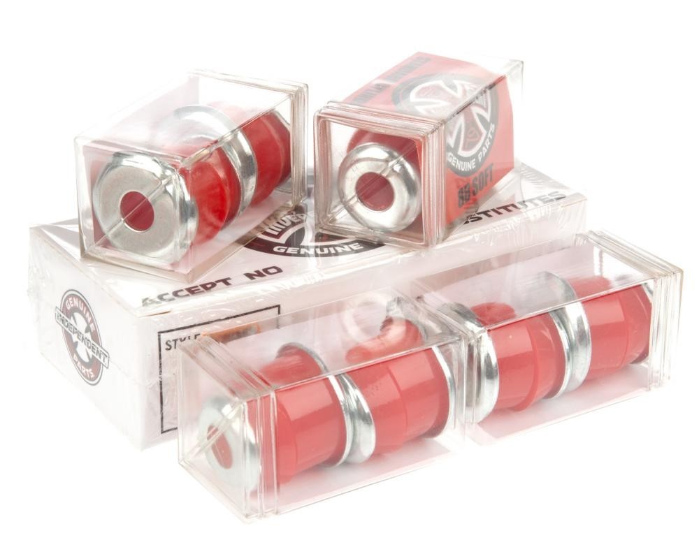 Indy Skateboard Bushings Standard Cylinder - red