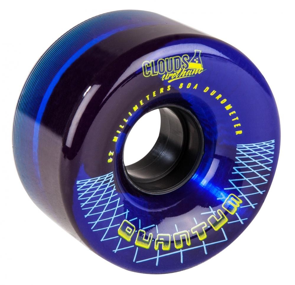Clouds Urethane Wheels Quantum Outdoor 80a Clear/Blue