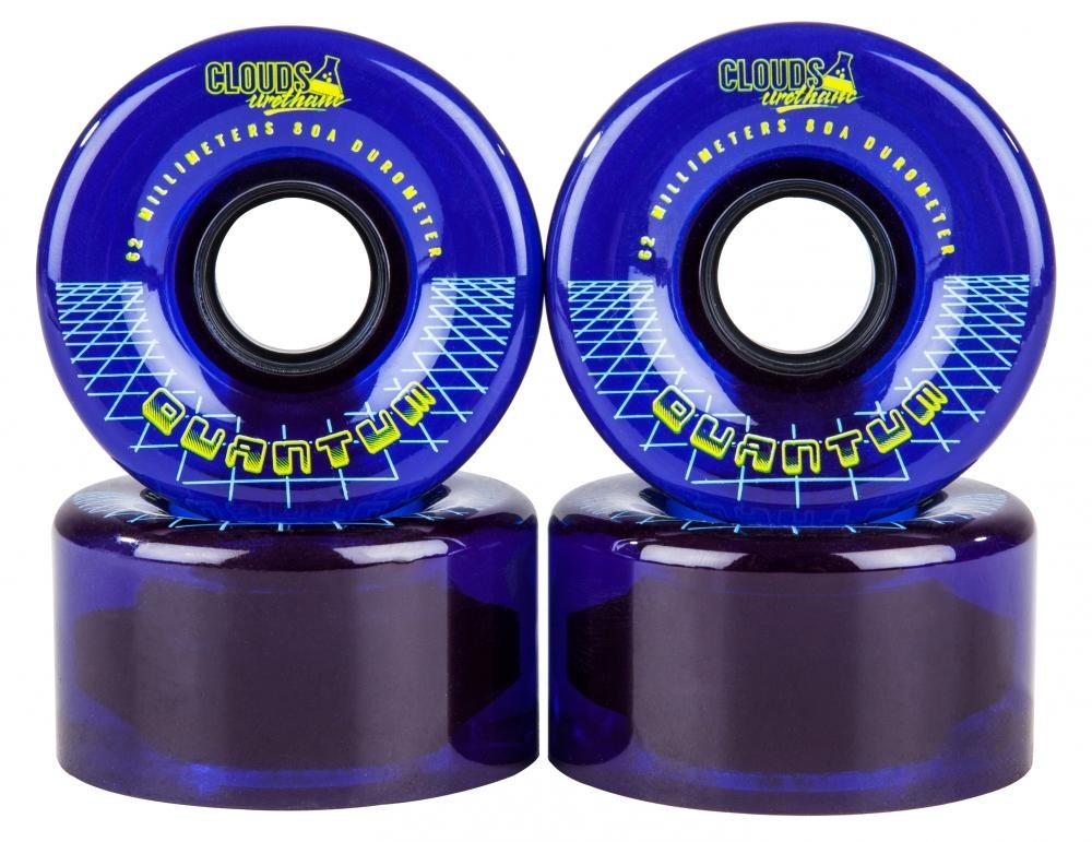 Clouds Urethane Wheels Quantum Outdoor 80a Clear/Blue