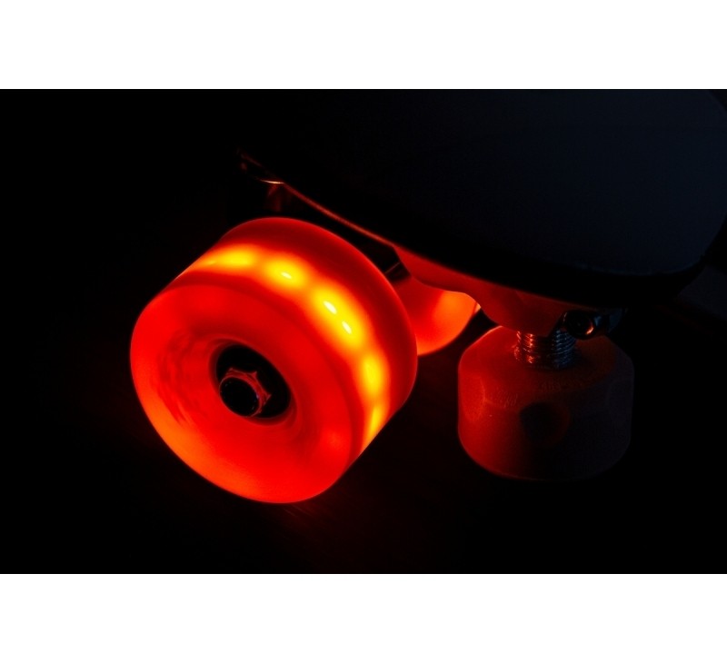 Chaya Neon LED Red Roller Skate Wheels (Pack of 4)