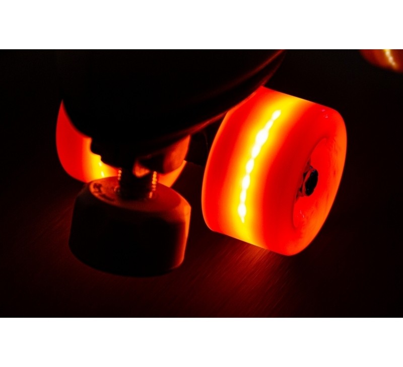 Chaya Neon LED Red Roller Skate Wheels (Pack of 4)