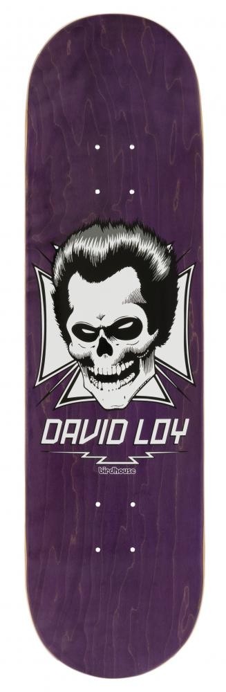 Birdhouse Pro Loy Skull Skateboard Deck - Purple 8.38