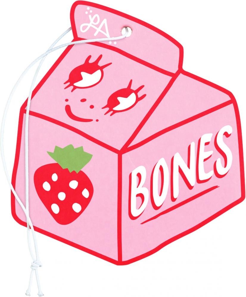 Bones Air Freshener Spilt Milk Strawberry Scent