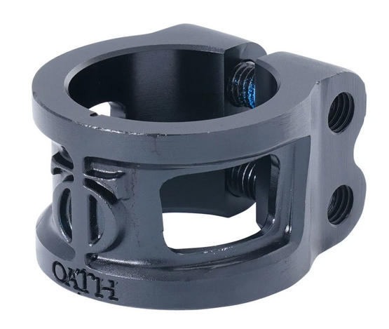 Oath Cage V2 Alloy 2 Bolt Scooter Clamp -  Anodised Satin Black