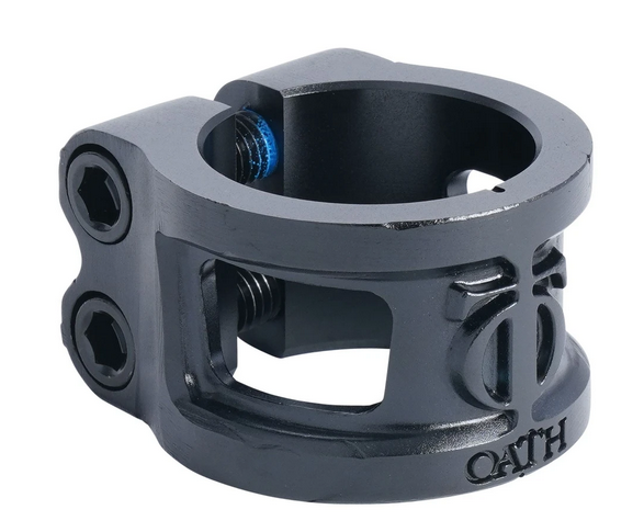 Oath Cage V2 Alloy 2 Bolt Scooter Clamp -  Anodised Satin Black
