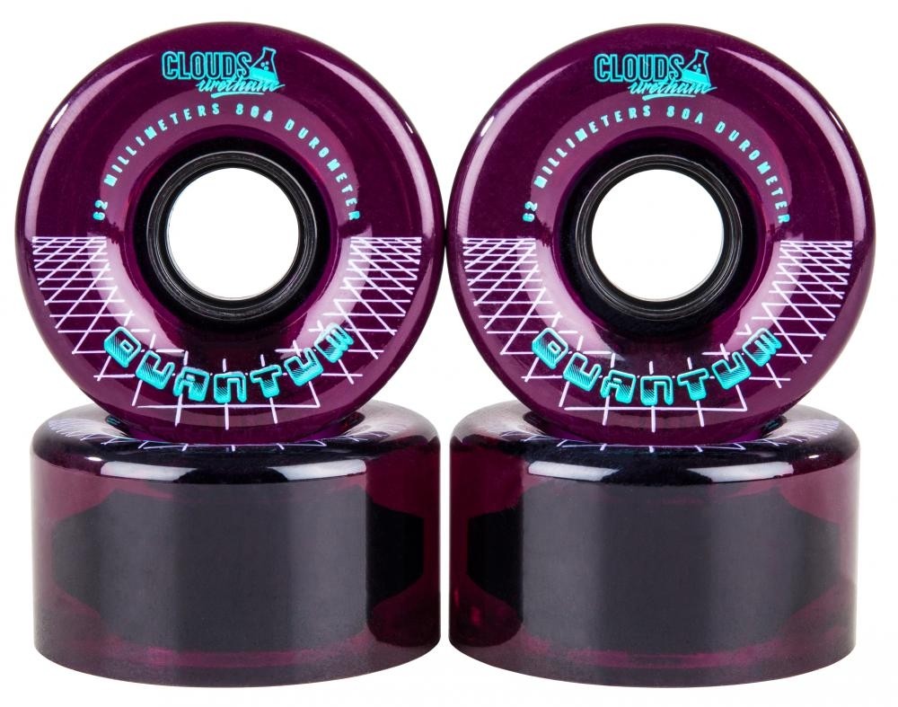 Clouds Urethane Wheels Quantum Outdoor 80a Clear/Purple