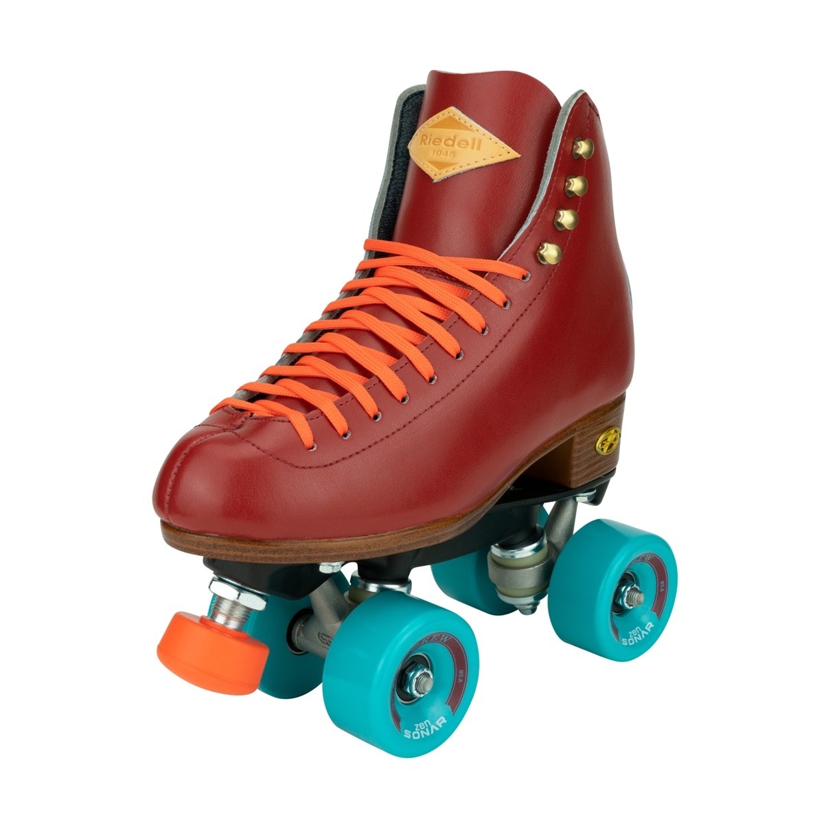 Riedell Crew Crimson Roller Skates - Red