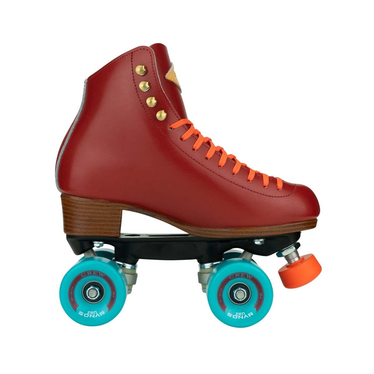 Riedell Crew Crimson Roller Skates - Red