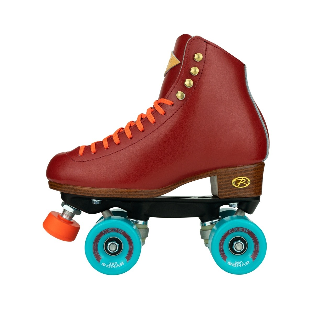 Riedell Crew Crimson Roller Skates - Red