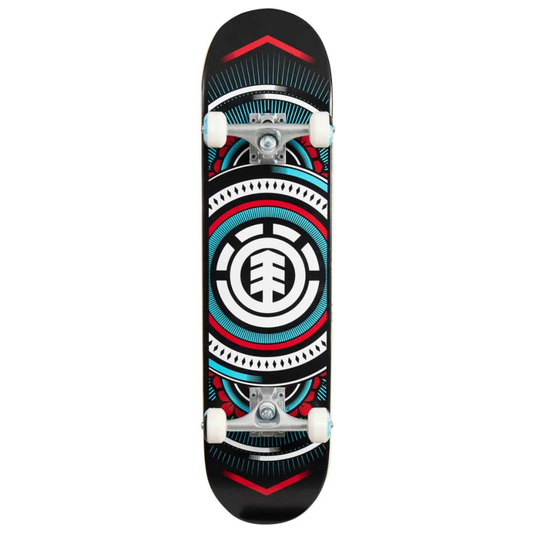 Element Hatched Red Complete Skateboard 7.75