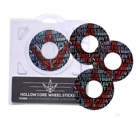 Blunt Hollowcore 110mm Stunt Scooter Wheel Stickers - Font