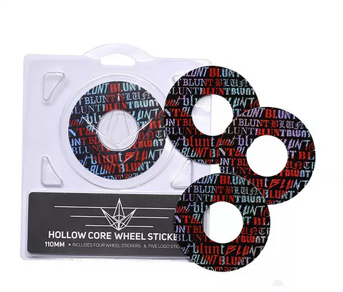 Blunt Hollowcore 120mm Stunt Scooter Wheel Stickers - Font
