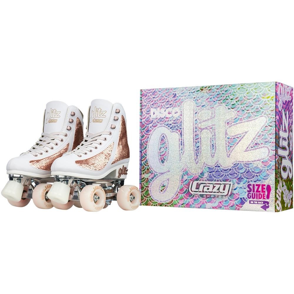 Crazy Glitz Sequin Fashion Roller Skates  - ROSE GOLD Crazy Glitz Sequin Fashion Roller Skates  - ROSE GOLD