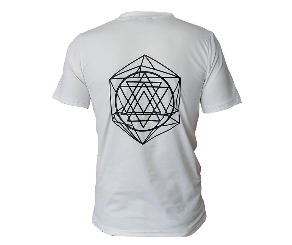 GoSk8 Black and White logo T-Shirt - White