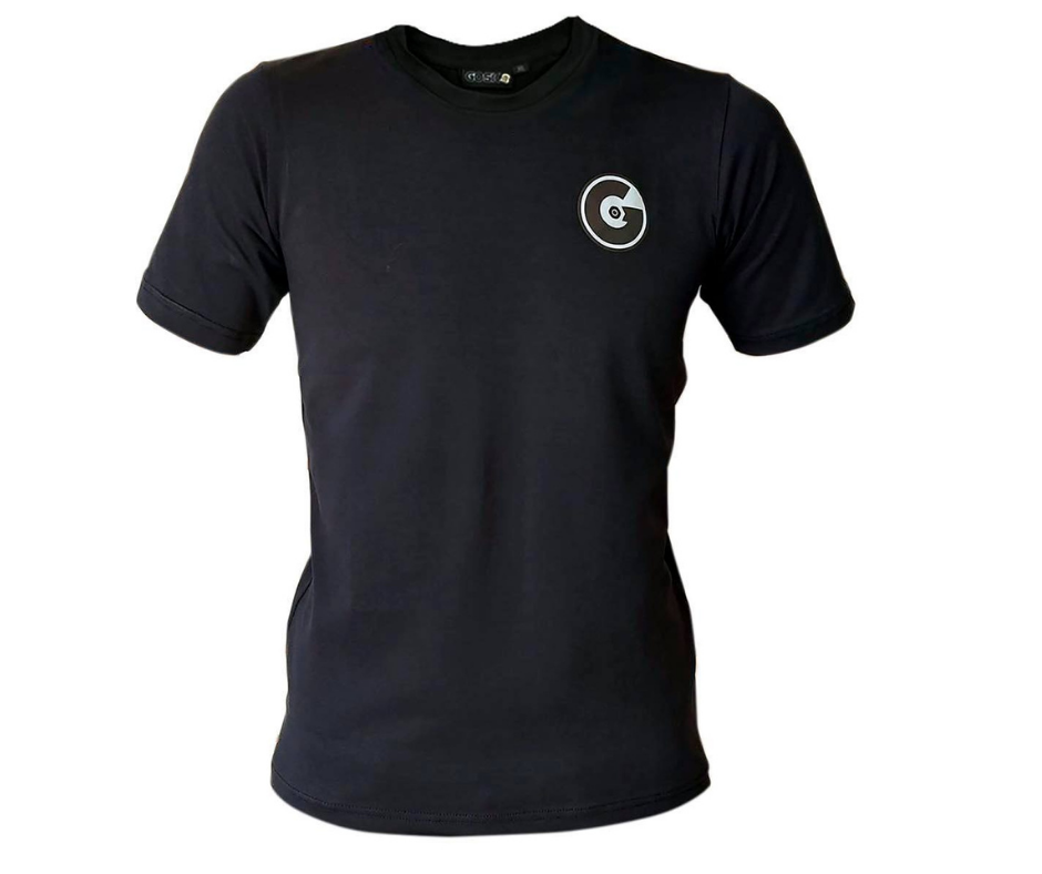 GoSk8 Black and White logo T-Shirt - Black