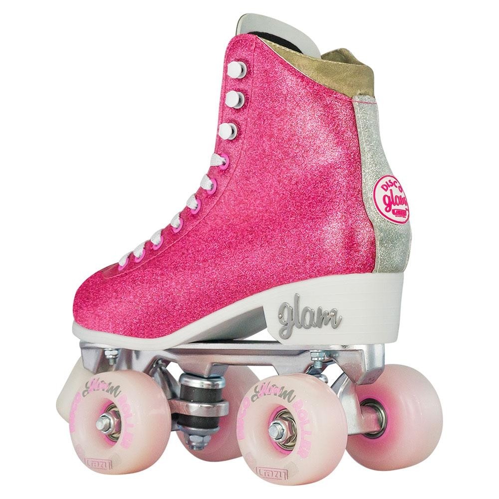 Crazy Glam Gliter Fashion Roller Skates - Pink Glitter Crazy Glam Gliter Fashion Roller Skates - Pink Glitter